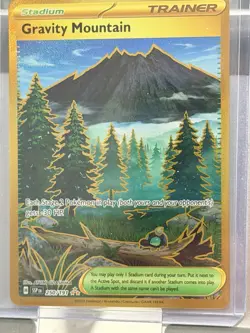 Pokemon TCG Gravity Mountain Trainer Surging Sparks Gold 250/191 - Image 2