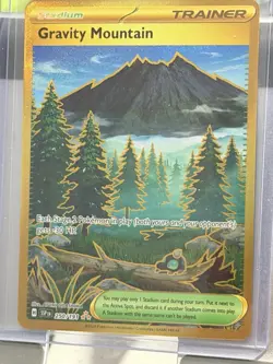 Pokemon TCG Gravity Mountain Trainer Surging Sparks Gold 250/191 - Image 3