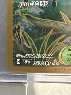 Pokemon TCG Gravity Mountain Trainer Surging Sparks Gold 250/191 - Image 5