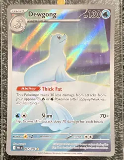 Pokemon Dewgong Illustration Rare Holo 097/094 Me02 Phantasmal Flames 130 HP - Image 1