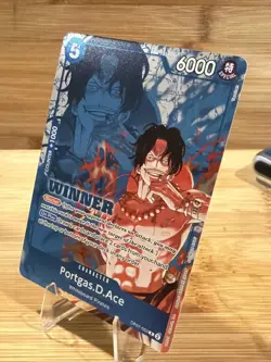 ONE PIECE TCG PORTGAS D. ACE WINNER PACK 2024 RARE STAMPED FOIL CARD OP07-053 - Image 4
