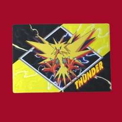 ZAPTOS (THUNDER)--JAPANESE MEIJI EMBOSSED PROMO FOIL POKEMON CARD - Image 1