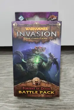 Warhammer Invasion card game LCG Portent of Doom Battle Pack New Sealed - Image 1