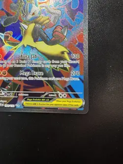 Pokemon TCG Mega Lucario EX Full Art Holo Card 160/132 Ultra Rare Mega Evolution - Image 5
