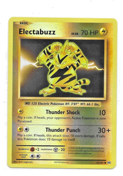 Pokemon TCG XY Evolutions Electabuzz 41/108 Reverse Holo Card NM - Image 1