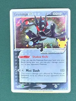 Pokemon Greninja Basic Holo Promo Card with SWIRL English SWSH144 Nintendo 2021 - Image 3