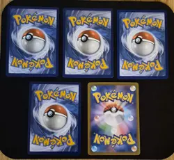 Pokemon Lot 5 Victini TCG Cards - Promo - Cosmic Eclipse - Lot # 82 - Image 2