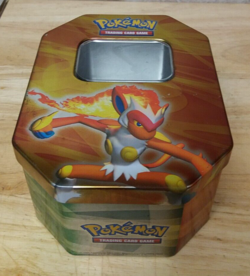 Pokeman Trading Card Game Tin (EMPTY) Infernape - Image 1