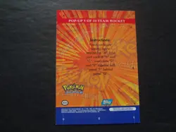 2000 Topps Pokemon Series 3 Pop Up #5 Team Rocket Chase Card TV Animation - Image 2