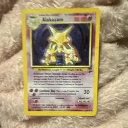 Pokemon Alakazam 1/102 Base Set Holo Rare 1999 80 HP English TCG Card - Image 1