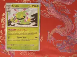 `Hologram Foil RARE Cradily 006/142 Pokemon Stellar Crown TCG trading game Card - Image 1