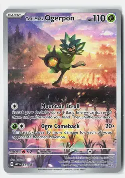 Teal Mask Ogerpon Promo Holo SV: Scarlet & Violet Promo Cards 123 NM - Image 1
