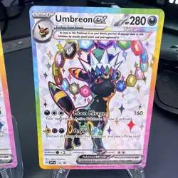 Umbreon & Espeon ex Svp175 & 176 Scarlet & Violet Promo Cards Holo Prismatic - Image 3
