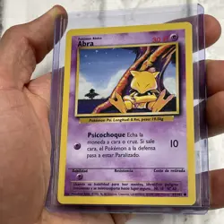 ABRA - 43/102 - 30 PI - SPANISH Base Set - Pokemon Card - LP/NM Vintage Common - Image 2