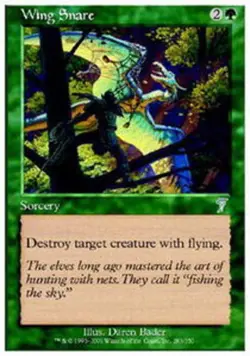 1x Wing Snare - Foil Light Play, English 7th Edition MTG Magic - Image 1