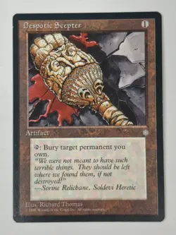 MTG, Despotic Scepter LP Ice Age Regular Free Shipping! BB - Image 1