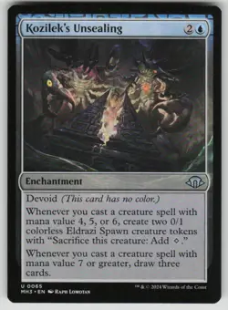 Kozilek's Unsealing Uncommon Modern Horizons 3 65 MTG Near Mint 2024 - Image 1