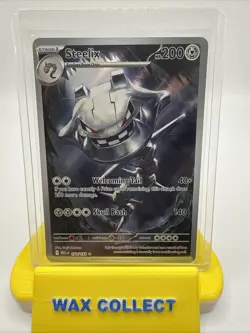 Pokemon Steelix Illustration Rare 150/132 Me01: Mega Evolution Holo NM English - Image 1
