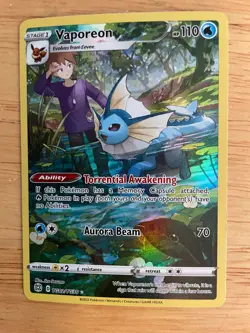 Vaporeon TG02/TG30 Trainer Gallery Brilliant Stars NM Pokemon Card - Image 1