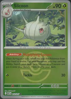 Pokemon TCG - Ascended Heroes - (Love Ball Reverse Holo) - Silcoon - 012/217 - Image 1