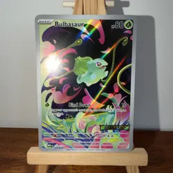 Pokemon TCG Mega Evolution Bulbasaur Card 133/132 Stamped Promo - Image 1