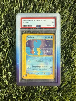 Squirtle 132/165 Expedition 2002 Pokemon - PSA 1 🔹pop 4🔹 - Image 1