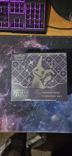 Pokemon TCG Scarlet & Violet Paldean Fates ETB, Pokemon Center Exclusive, Sealed - Image 1