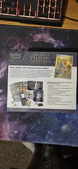 Pokemon TCG Scarlet & Violet Paldean Fates ETB, Pokemon Center Exclusive, Sealed - Image 2