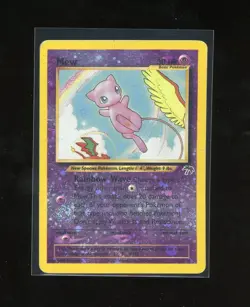 SWIRL 2001 Pokemon Southern Islands Mew Promo 1/18 Reverse Holo Foil WOTC - Image 1
