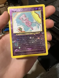 SWIRL 2001 Pokemon Southern Islands Mew Promo 1/18 Reverse Holo Foil WOTC - Image 3