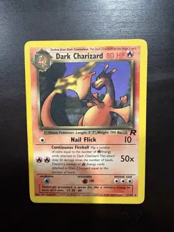 Pokemon Dark Charizard TCG Non-Holo Rare Team Rocket - Image 1