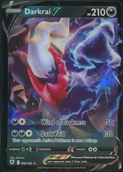 Darkrai V 098/189 - Astral Radiance - Pokemon Card - Near Mint - Image 1