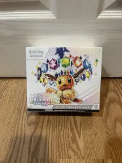Pokemon Prismatic Evolutions ETB Eevee English Factory Sealed (Slight Damage) - Image 1