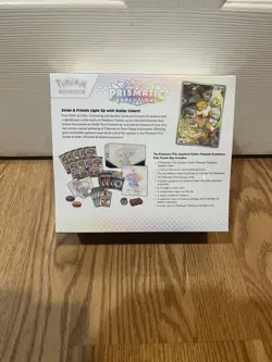 Pokemon Prismatic Evolutions ETB Eevee English Factory Sealed (Slight Damage) - Image 3