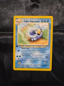 Pokemon Light Vaporeon 52/105 Neo Destiny Regular - Image 1