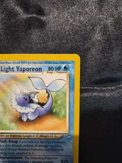 Pokemon Light Vaporeon 52/105 Neo Destiny Regular - Image 5