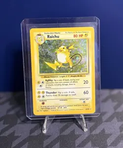 Pokemon Raichu No.014/102 Holo Rare Base Set 1999 Vintage - Image 1