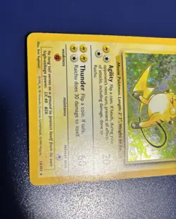 Pokemon Raichu No.014/102 Holo Rare Base Set 1999 Vintage - Image 4