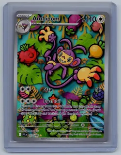 Ambipom 107/094 Illustration Rare Phantasmal Flames Pokemon Near Mint - Image 1