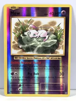 Pokemon TCG~Mew Reverse Holo Foil~XY Evolutions~53/108~Psychic~NM - Image 1