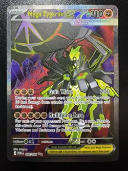 Pokemon Mega Zygarde EX Foil 104/088 POR EN Mega Evolution Perfect Order - Image 1