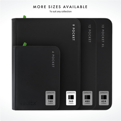 9 Pocket Trading Card Zip Binder, 360 Cards, Premium Exo-Tec Album Material, ... - Image 5
