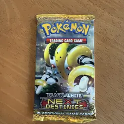 Factory sealed Pokemon TCG Black and White, Next Destinies Booster Pack - Image 1