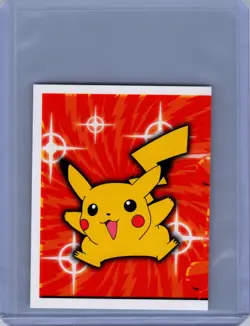 Pokemon MERLIN STICKER SERIES 1 #165 PIKACHU Near Mint or Better - Image 1