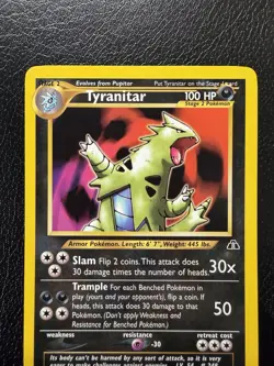 Pokemon TCG Tyranitar 31/75 Neo Discovery Regular LP - Image 2