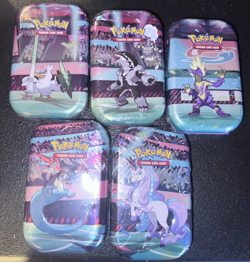 Pokemon TCG Galar Power Mini Tins H21 Complete Art Set! 5 Tins - Cosmic Eclipse - Image 1