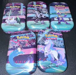 Pokemon TCG Galar Power Mini Tins H21 Complete Art Set! 5 Tins - Cosmic Eclipse - Image 2