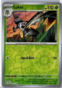 Lokix 16/142 Common Stellar Crown Pokemon Reverse Holo NM/M - Image 1
