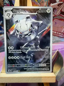 Steelix 150/132 Illustration Rare Mega Evolution Pokemon NM - Image 1
