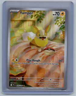 Yamper 099/094 Illustration Rare Phantasmal Flames Pokemon Near Mint - Image 1